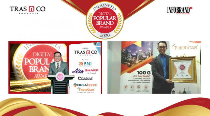 FiberStar Raih Penghargaan Digital Popular Brand Award