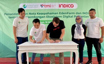 Startup EdenFarm Jalin Kerja sama dengan INDICO Terapkan Digitalisasi Teknologi Pertanian